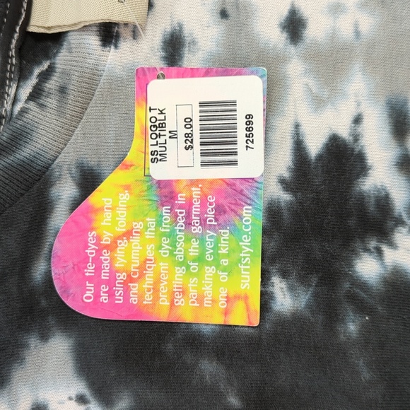 NWT Men's Medium Long Sleeve Surf Style Tie-Dye Shirt - Picture 3 of 9